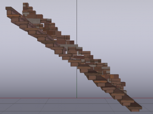 Brick Half Stairs 3D मॉडल