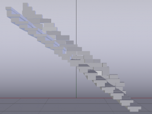 Brick Half Stairs 3D मॉडल