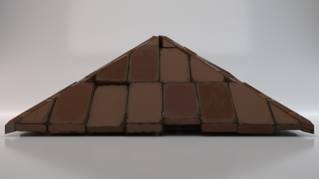 Brick Roof 3D मॉडल .c4d .max .obj .3ds .fbx .stl .blend 