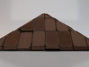 Brick Roof 3D Model