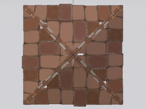 Brick Roof 3D Model