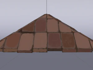 Brick Roof 3D Model