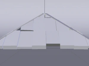 Brick Roof 3D Model