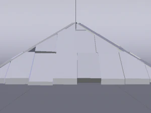Brick Roof 3D Model