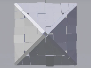 Brick Roof 3D Model