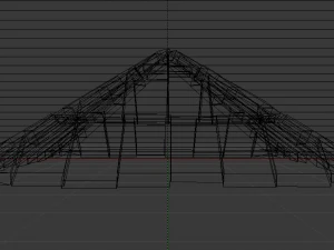 Brick Roof 3D Model