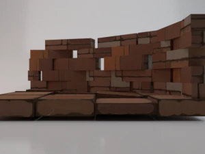 Barricada redonda Modelo 3D