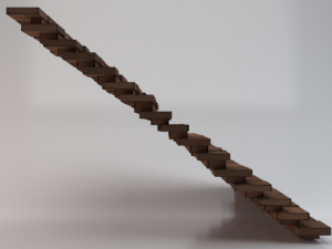 Brick Stairs 3D 模型