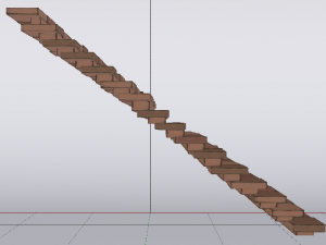 Brick Stairs 3D 模型