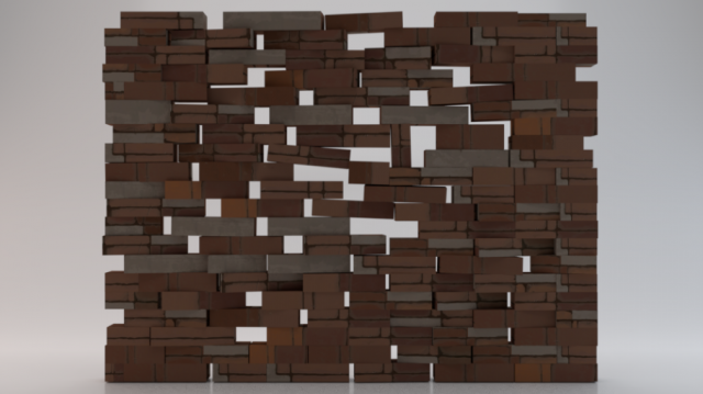 Brick Wall 3D 模型 .c4d .max .obj .3ds .fbx .stl .blend 