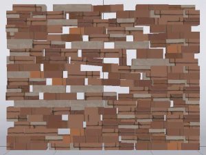 Brick Wall 3D Model