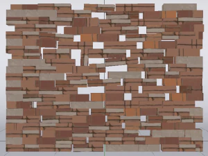 Brick Wall 3D Model