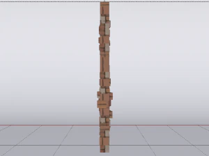 Brick Wall 3D Model