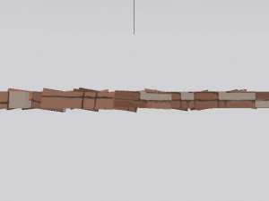 Brick Wall 3D Model