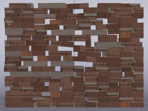 Brick Wall 3D Model