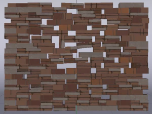 Brick Wall 3D Model