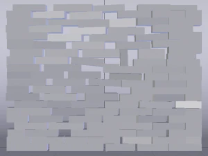Brick Wall 3D Model