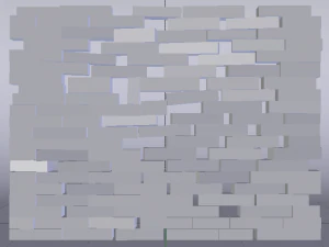 Brick Wall 3D Model