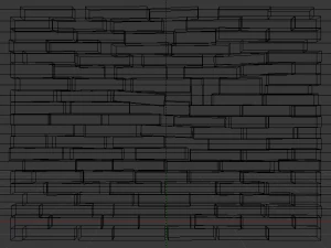 Brick Wall 3D Model
