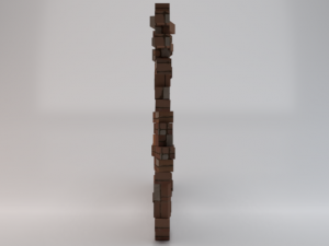 Brick Window Wall Model 3D