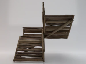 Corner Stairs 3D Model