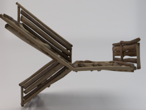 Corner Stairs Modelo 3D