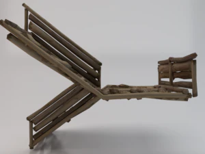 Corner Stairs 3D Model