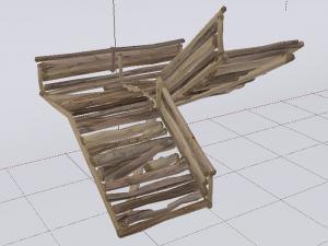 Corner Stairs Modelo 3D