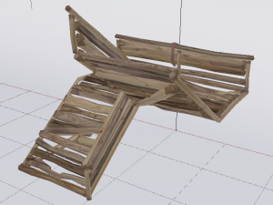 Corner Stairs Modelo 3D