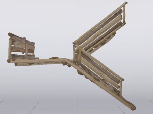 Corner Stairs 3D Model