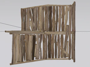 Corner Stairs 3D Model