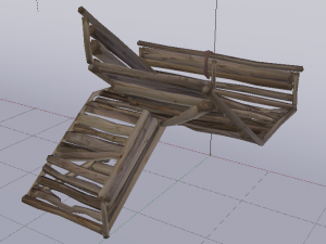 Corner Stairs Modelo 3D