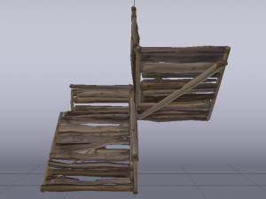 Corner Stairs Modelo 3D