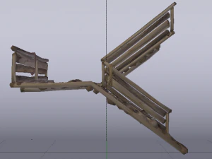 Corner Stairs 3D Model