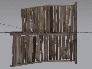 Corner Stairs 3D Model