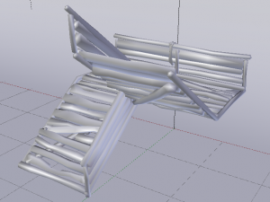 Corner Stairs Modelo 3D