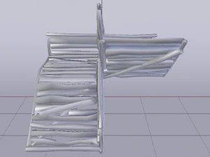 Corner Stairs 3D Model