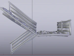 Corner Stairs 3D Model