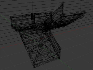 Corner Stairs 3D Model