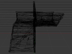 Corner Stairs 3D Model