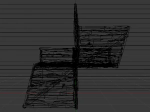 Corner Stairs 3D Model