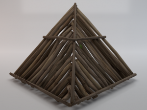 Wooden Roof 3D मॉडल