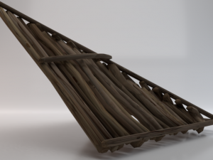 Wooden Roof 3D Model