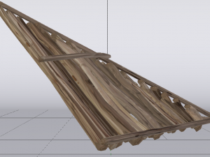 Wooden Roof 3D Model