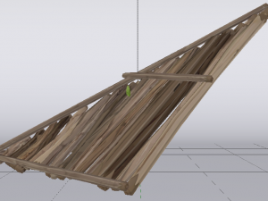 Wooden Roof 3D Model
