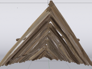 Wooden Roof 3D Model