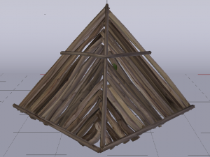 Wooden Roof 3D Model