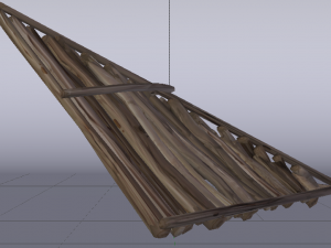 Wooden Roof 3D Model