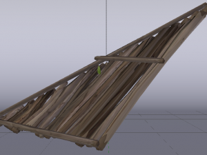Wooden Roof 3D Model