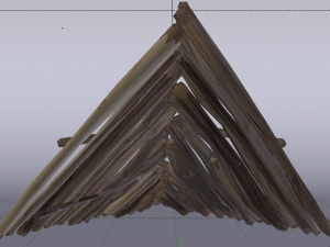 Wooden Roof 3D Model